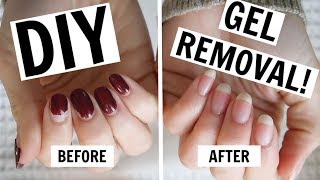 AtHome Gel Manicure Removal  NO FOILS NO DAMAGE [upl. by Egwin]