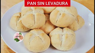 PAN SIN LEVADURA con 2 INGREDIENTES receta facil [upl. by Frydman364]