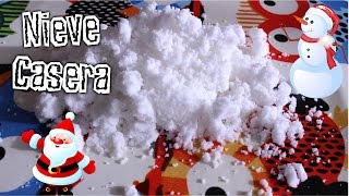 Como hacer NIEVE ARTIFICIAL casera SIN PAÑAL [upl. by Arin]