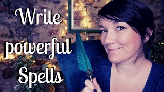 How to write a spell  Beginner witch tips  Writing spells for Witches [upl. by Aihsas]