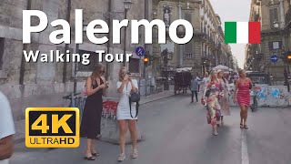 Palermo Sicily Walking Tour 4K Italy 🇮🇹 [upl. by Anelahs]