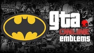 GTA V  Batman Logo  Emblem Tutorial  Grand Theft Auto 5  Screetch2009 [upl. by Center]