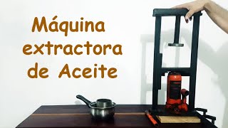 Máquina casera para extraer aceites vegetales [upl. by Doss]