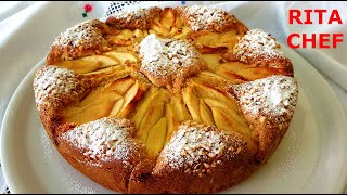 TORTA DI MELE E MANDORLE🍎RITA CHEF  Soffice e scioglievole vi conquisterà [upl. by Yahsal]