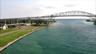 Ship Cam  Port Huron Michigan USA  StreamTime LIVE 772019 [upl. by Kenlay739]