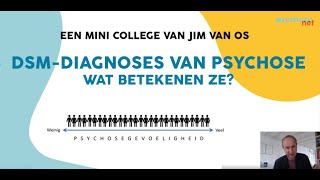 Minicollege DSMdiagnosen van psychose [upl. by Rinum]