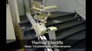 Harmar Pinnacle Stairlift  Basic Troubleshooting Guide [upl. by Airdnaxila]