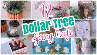 12 Best Dollar Tree DIY Spring Easter Crafts [upl. by Correy887]