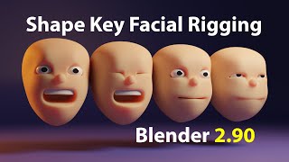 Quickly Rig Simple Character Faces Blender 29 Tutorial [upl. by Knuth]