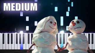 Sia  Snowman  Piano Tutorial MEDIUM by PlutaX [upl. by Lemra]