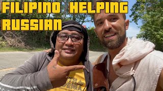 Filipinos helping russian [upl. by Anaehr]