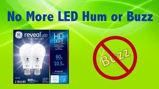 How to Stop Humm or Buzz from LED Light Bulbs [upl. by Erdreid339]