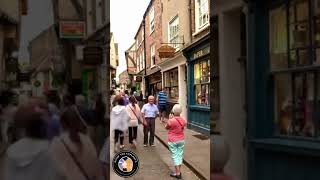 Discovering Yorks Charming Shambles Street UK [upl. by Annawahs491]