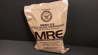 2018 MRE Pepperoni Pizza MRE Review Meal Ready to Eat Ration Taste Testing [upl. by Kuehnel88]