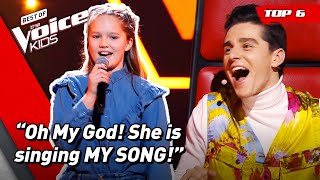 UNEXPECTED Blind Auditions with COACH SONGS in The Voice Kids 😲 Top 6 [upl. by Mei767]