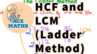 KS3 Maths  Finding HCF and LCM using the Ladder Method [upl. by Padraic]