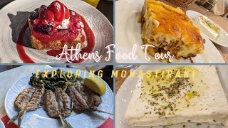 Athens Greece Travel VLOG  Monastiraki amp Psiri Food Tour [upl. by Fevre]