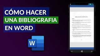 Cómo HACER una BIBLIOGRAFÍA en Word  Guía Completa [upl. by Eiznek]