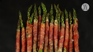 1 Minute Recipe  Prosciutto Wrapped Asparagus [upl. by Acsot]