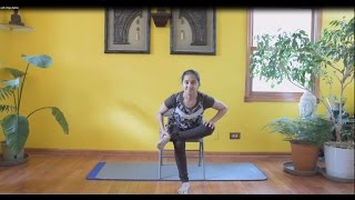 Chair Yoga with Vidya Nahar  full one hour practice [upl. by Danika]