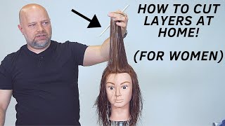 How to Layer Your Own Hair at Home  TheSalonGuy [upl. by Nosneb]