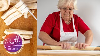 How to Make Homemade Pasta Without Machine  Italian Grandma Cooking [upl. by Adidnac]