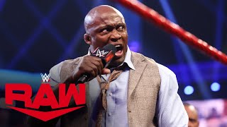 Bobby Lashley berates MVP and demolishes the VIP Lounge Raw July 12 2021 [upl. by Ahsitahs574]