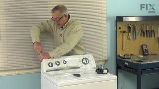 Whirlpool Washer Repair – How to replace the Timer [upl. by Akinoj925]