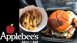 Applebee’s Neighborhood Grill  Bar Whisky Bacon Burger amp French Fries Review [upl. by Estrin]