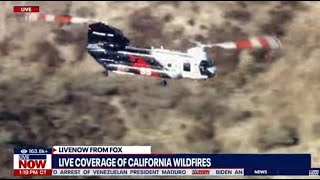 WATCH Firefighters actively fighting California fires [upl. by Oilisab982]