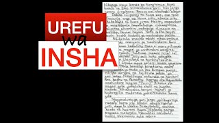 urefu wa insha  insha  composition [upl. by Constantina]