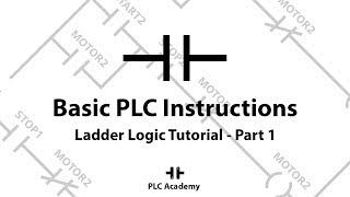 Ladder Logic Programming Tutorial For Beginners  Part 1 Basic PLC Instructions  PLC Academy [upl. by Rasec232]