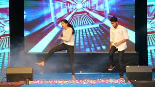 Superb Dance Performance on kung fu kumari Song ll Cute Couple ll College Stage Performance [upl. by Amalia]