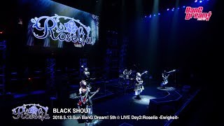 【Live Footage】BanG Dream 5th☆LIVE Roselia  quotBLACK SHOUTquot [upl. by Thielen]