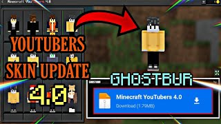 Minecraft YouTubers 997 Skin Pack  Minecraft All YouTubers Skin Pack Update 40 [upl. by Enylhsa]