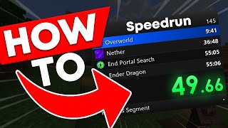 How to setup SPEEDRUN TIMER Livesplit Tutorial [upl. by Ima]