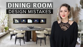 COMMON INTERIOR DESIGN MISTAKES  How to Fix Them  Dining Room Dos and Donts [upl. by Merwin]