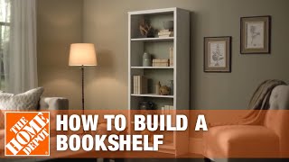 DIY Bookshelf – Simple Wood Projects  The Home Depot [upl. by Littman306]