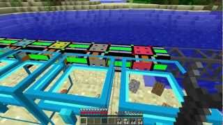 Minecraft  BuildCraft Logistics Pipe SortingCrafting System TutorialBuild [upl. by Tella]