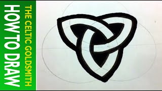 How to Draw Celtic Patterns 36  Perfect Triskele positive [upl. by Widera570]