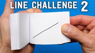 Flipbook LINE Challenge 2  What can I do with just a line [upl. by Erlin890]