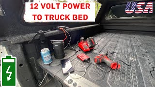 How to add 12 volt power to truck bed [upl. by Nnyleitak181]