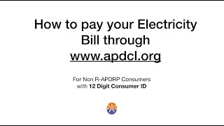 How to pay your electricity bill online through wwwapdclorg Consumers with 12 Digit Consumer ID [upl. by Stargell]