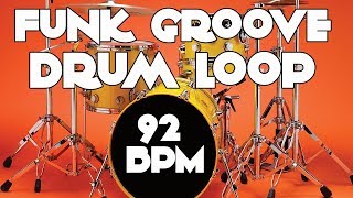 Drum Track  Groove Funk Beat  92 BPM [upl. by Clardy]