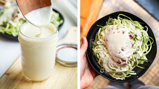 KETO Alfredo Sauce MADE IN 5 MINUTES amp LESS THAN 1 CARB [upl. by Ahcas263]