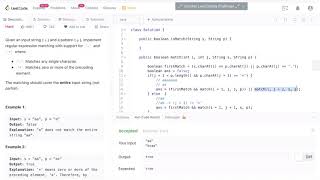 LeetCode  Regular Expression Matching 10 [upl. by Goldston]