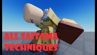 Saitamas Techniques Roblox Animation [upl. by Hentrich]