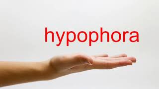 How to Pronounce hypophora  American English [upl. by Attennhoj]