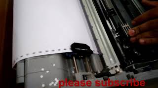 Epson Fx 2175 Printer Repair paper stuck fix kottakkalIT [upl. by Aremahs]