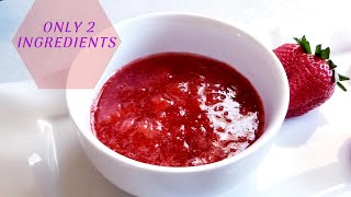 HOMEMADE STRAWBERRY SYRUP  ONLY 2 INGREDIENTS [upl. by Jaala]